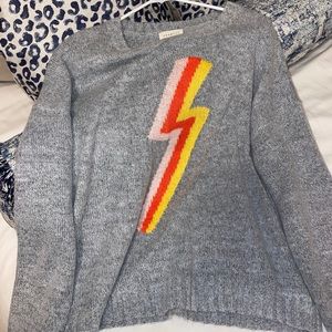 Lightening bolt sweater!